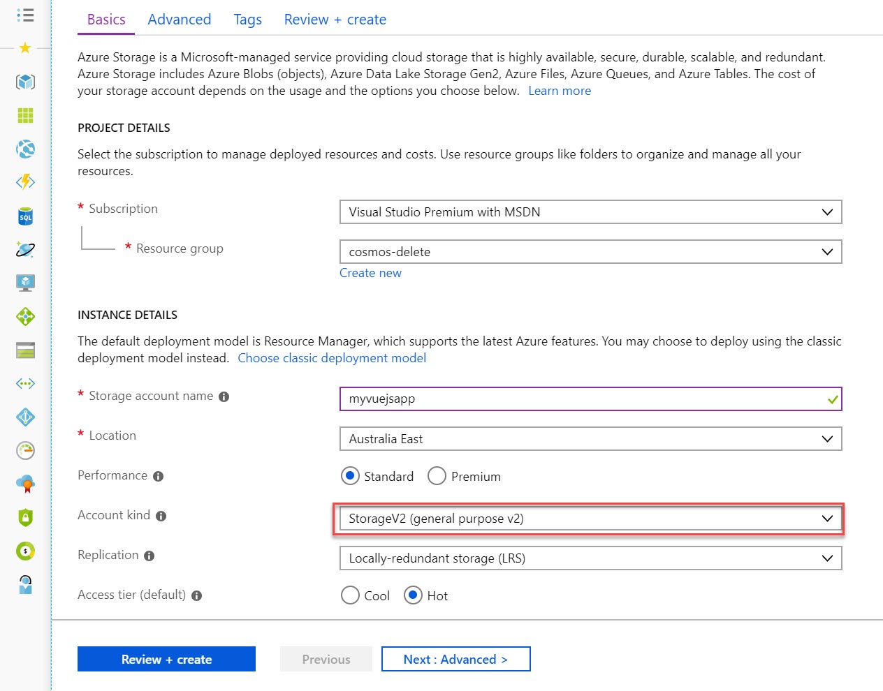 Deploying Vue.js to Azure Static Website